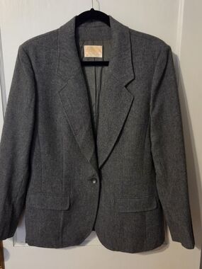 Vintage Pendleton Womens Gray Blazer 12